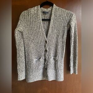 American Eagle Outfitters Women's Marled Gray Cardigan